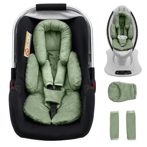 Infant Car Seat Head Support with Extra Shoulder Covers Thickened Breathable Carseat Cushion for Baby Newborn Stroller Swing Insert - TikTok Shop