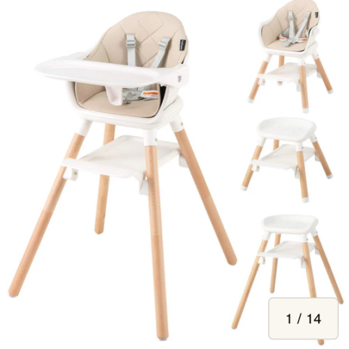 6-in-1 Convertible Wooden High Chair | up to 6 Years Old - BABY JOY AU – Babyjoy