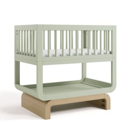 Storkcraft Santorini Convertible Bassinet and Toy Box - Sage/Driftwood