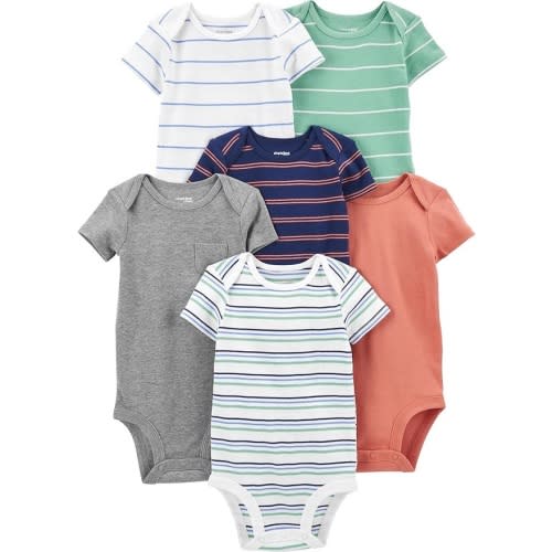 Simple Joys by Carter's Baby-Boys 6-Pack Short-Sleeve Bodysuit