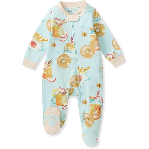 Burt's Bees Baby Girls' Organic Cotton, Sleep and Play Footed Pajamas
