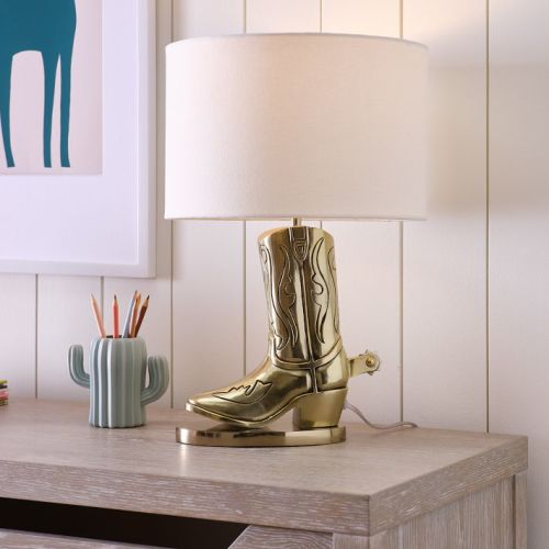 Kids Cowboy Boot Table Lamp