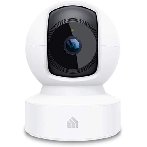 Kasa Indoor Pan/Tilt Smart Security Camera, 1080p HD Dog-Camera,2.4GHz with Night Vision,Motion Detection for Baby and Pet Monitor, Cloud & SD Card Storage, Works with Alexa& Google Home (EC70), White