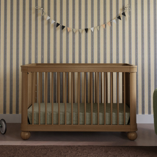 babyletto Crosby 3-in-1 Convertible Crib - Natural Walnut