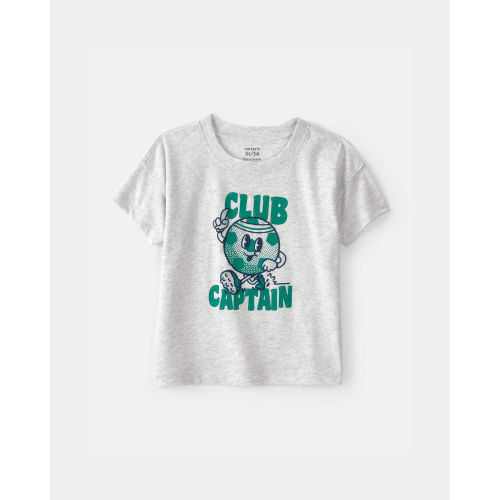 Toddler Boy 'Club Captain' Graphic Tee - Grey | Carter's
