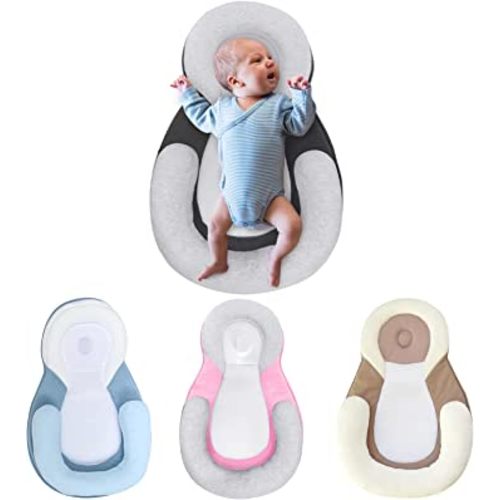 Baby Lounger Cover,Baby Snuggle Nest Sleeper Portable Adjustable Baby Bed Cover Soft Cotton & Breathable Newborn Lounger Cover for 0-12 Months Baby Bed for Travel (Gray)