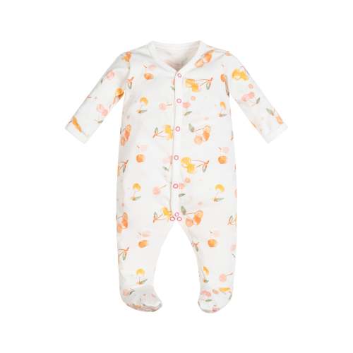 Snap Front Footie - Cherry Picking