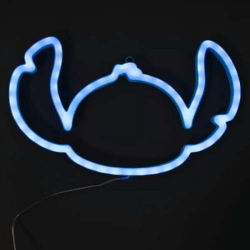 Disney Stitch Neon LED Light-Up Wall Decor 11.8 in x 7 IN, LED Neon Sign