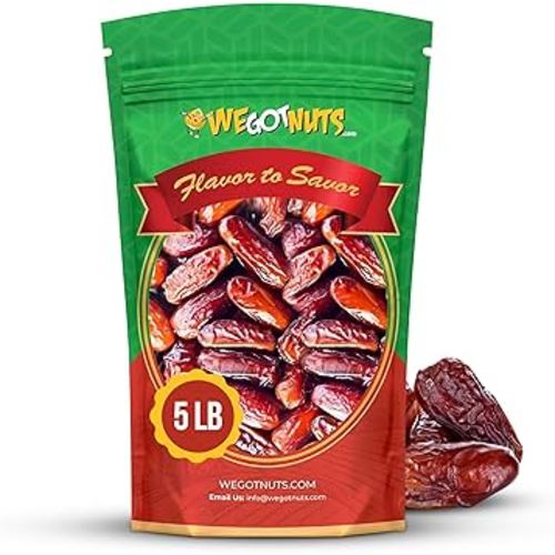 5 Pounds Of Dates Pitted (80oz) No Added Sugar, Non GMO, Kosher Certified,Healthy Snack for Kids & Adults