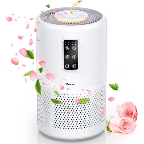 Free Shipping! Vewior Air Purifier for Large Rooms up to 1400ft² with HEPA Filter, Aromatherapy, Night Light