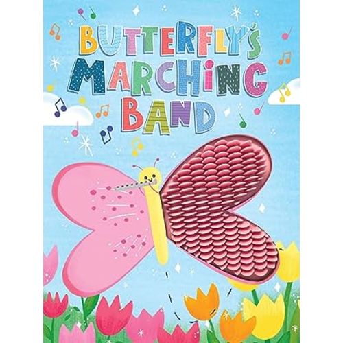 Butterfly's Marching Band - Silicone Touch and Feel Board Book - Sensory Board Book