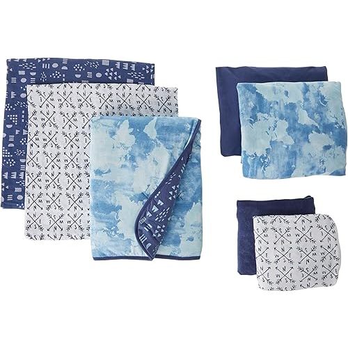 HonestBaby Baby 7-Piece and 5-Piece Sweet Dreams Nursery Gift Set 100% Organic Cotton for Infant Baby Boys'', Girls', Unisex