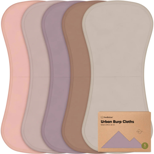 KeaBabies 5-Pack Urban Burp Cloths
