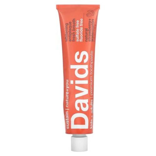 Davids Premium Toothpaste, Kids + Adults, Natural Strawberry + Watermelon, 5.25 oz (149 g)