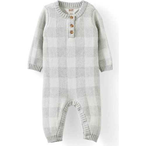 Organic Knit Long Sleeve All In One, 6-9M