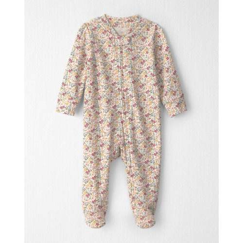 Baby Girl Organic Cotton Sleep & Play Pajamas in Floral - Little Planet | Carter's