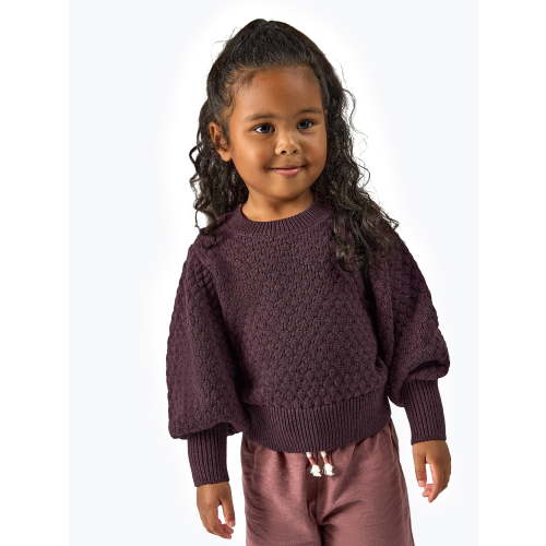 Modern Moments by Gerber Toddler Girl Puff Sleeve Sweater, Sizes 12M-5T