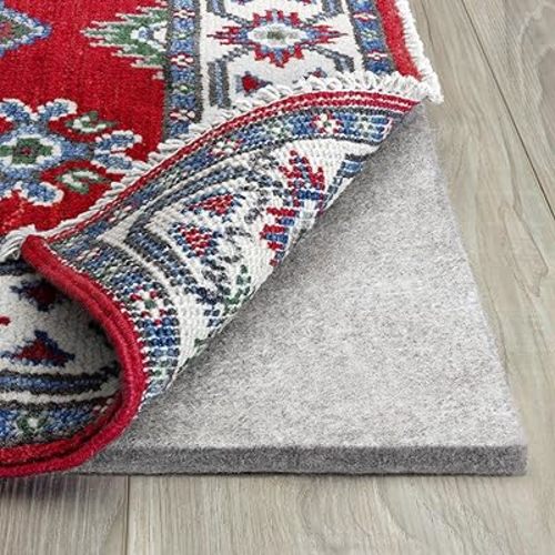 RUGPADUSA - Eco-Plush - 9'10" x 13'10" - 3/8" Thick - 100% Felt - Extra Cushioned Rug Pad - Available in 3 Thicknesses, Many Custom Sizes
