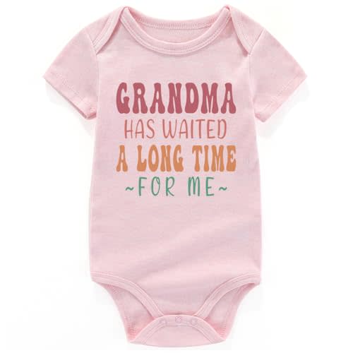 shlrzy grandma has waited a long time for me baby pregnancy announcement baby girl clothes grandma to be