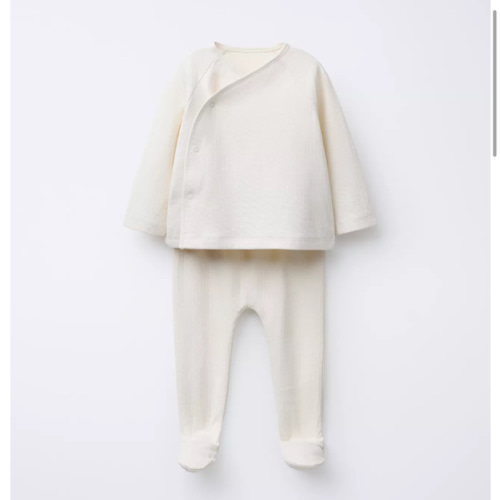 TEXTURED T-SHIRT AND LEGGINGS SET - Ecru | ZARA United States