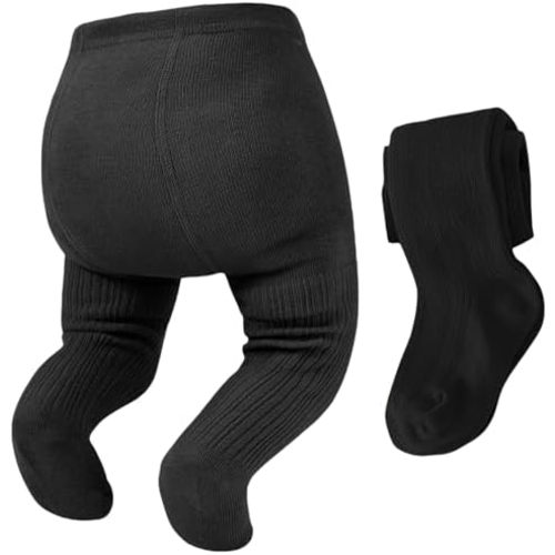 Zando Cozy Baby Tights - Soft Cotton Infant Leggings for Girls