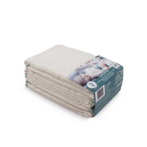GroVia viscose of Bamboo Prefold Cloth Diapers  - Size 2 : Infant Beige