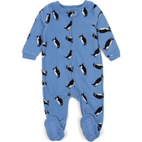 Footed Fleece Printed Matching Family Holiday Pajamas, 6-12M