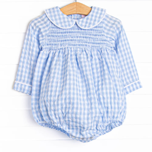 Going Gingham Bubble, Blue – Stitchy Fish