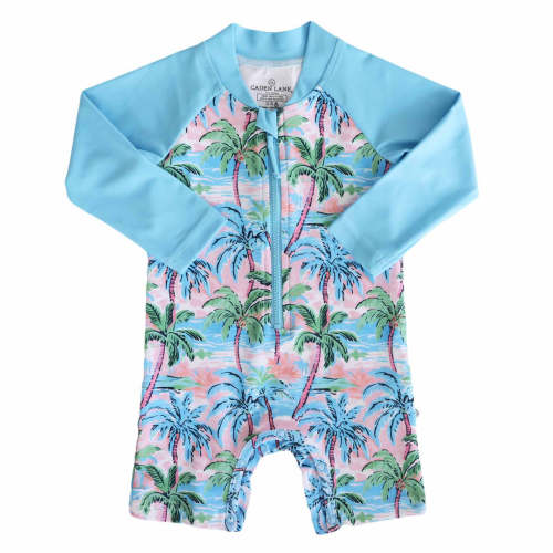 Long Sleeve Rash Guard Swim Romper Shortie | All Prints