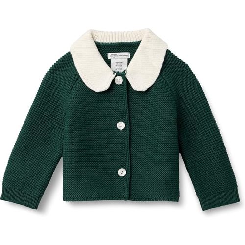 Amazon Essentials x Sofia Grainge Unisex Toddlers and Babies' Peter Pan Collar Sweater Jacket