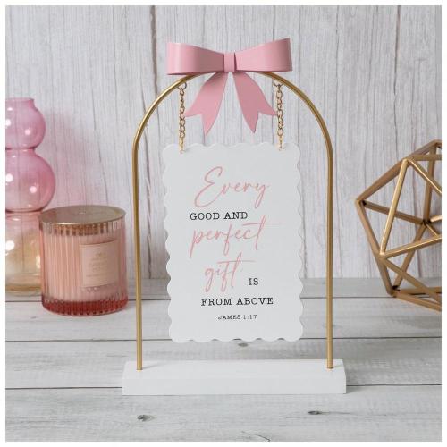 James 1:17 Hanging Wood Sign