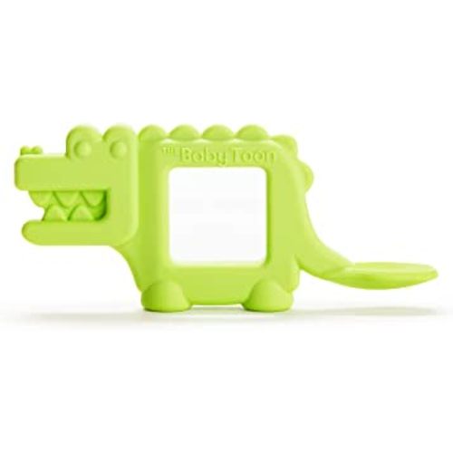Munchkin® The Baby Toon™ Silicone Teether Spoon, Alligator (As Seen On Shark Tank)