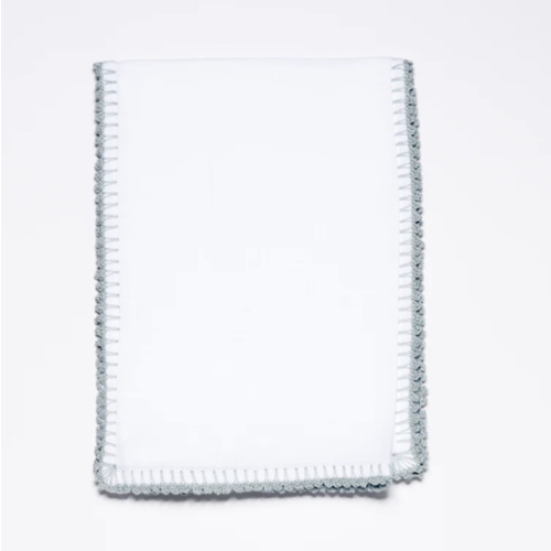 Muslin Swaddle with Classic Border - Sky – YAARN