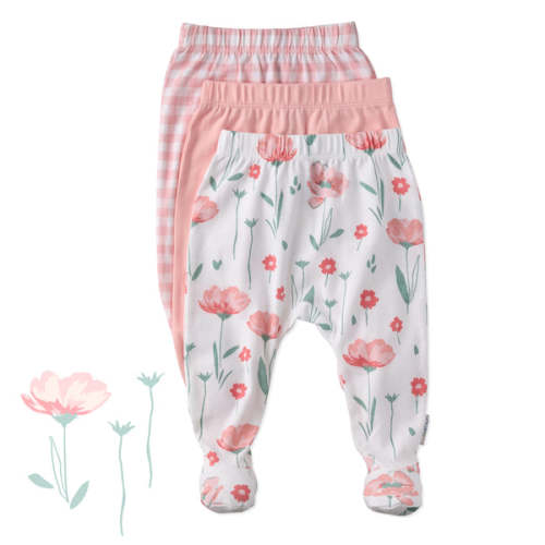 FALLON 3-Pack Footed Baby Pants