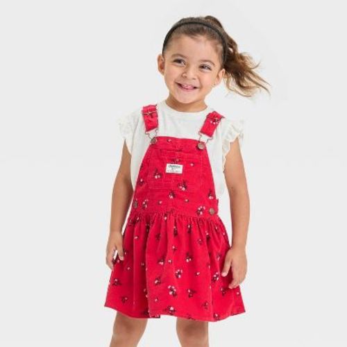 OshKosh B'gosh Toddler Girls' Floral Skirtall - Red 12M