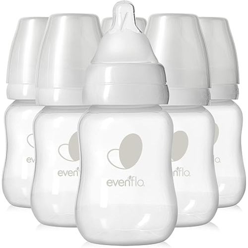 Evenflo Feeding Premium Proflo Venting Balance Plus Standard Neck Baby, Newborn and Infant Bottles - Developed by Pediatric Feeding Specialists - 4 Ounce (Pack of 6)