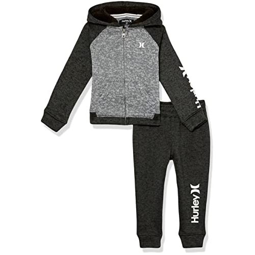 Hurley baby-boys Hoodie and Joggers 2-piece Outfit Set