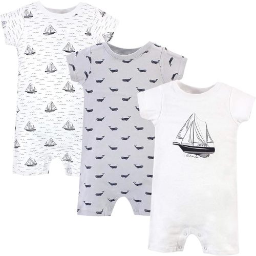 Hudson Baby Unisex Cotton Rompers