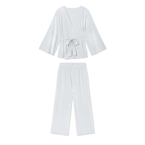LAKE DreamModal® Kimono Pajama Set in Fog - Shop