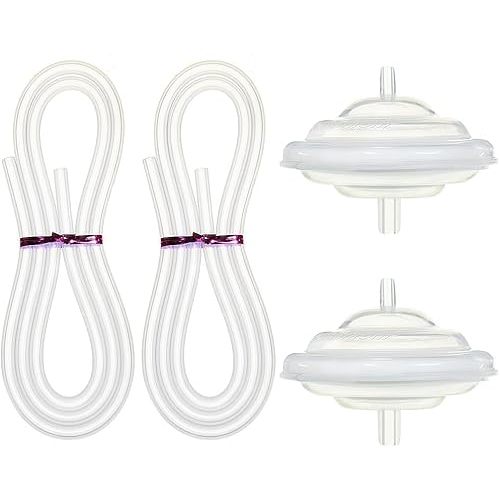 PumpMom-us Backflow Protector and Tubing for Spectra, Replacement Breast Pump Parts for Spectra S1 Spectra S2 Spectra 9 Plus (Not Original Spectra S2 Accessories)