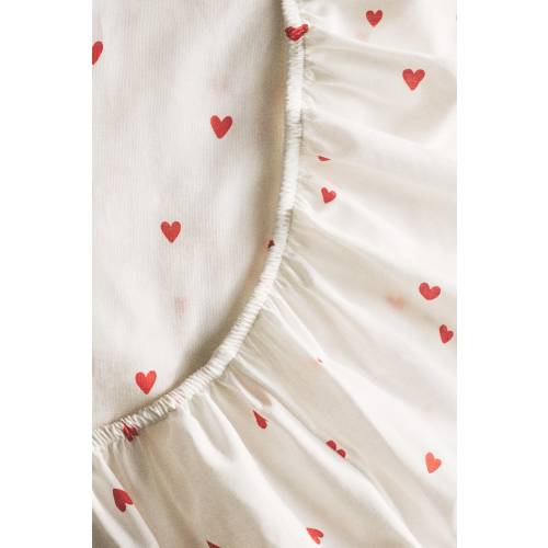 PATTERNED COTTON FITTED SHEET