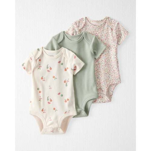 Baby 3-Pack Organic Cotton Rib Bodysuits - Little Planet | Carter's - 3 Months