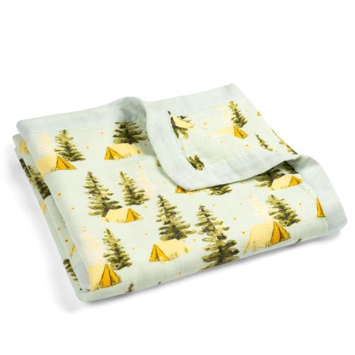 Camping Big Lovey Three-Layer Muslin Blanket