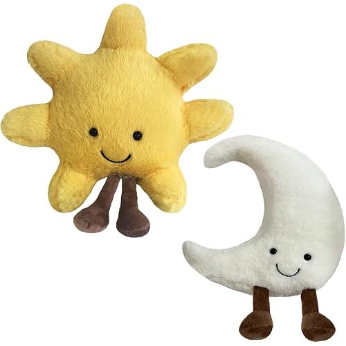 New Moon Sunshine Plush Toy Cute Smile Fun Filled Animal Pillow Soft Plush Toy for Children's Birthday Gift