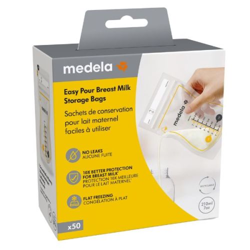 Medela Easy Pour Breast Milk Storage Bags 50pcs – Baby Kingdom