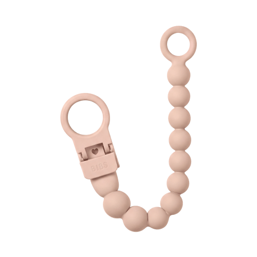 Pacifier Clip Beaded - Blush – Bibsworld store US