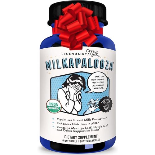 Legendairy Milk Milkapalooza Lactation Supplement for Breastfeeding Moms, Increase Breast Milk Supply with Organic Moringa, Fennel, Nettle, & Shatavari, Vegan Postpartum Essentials Fenugreek-Free 60ct