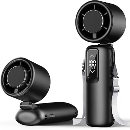 Portable Handheld Turbo Fan, 1-100 Gear Wind, Battery Operated, Up to 23 Working Hours, 3 IN 1 Personal Fan with Air Turbo Tech, Cooling Essentials for Indoor/Outdoor