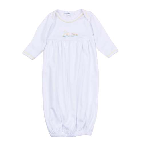 Vintage Duckie Pulltoy Gathered Gown - Yellow