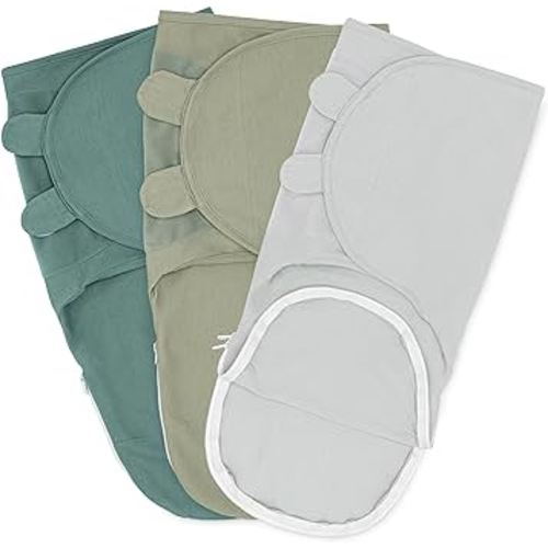 Comfy Cubs Swaddle Blankets for Baby Girl & Boy, Easy Adjustable Sleep Sack with Easy Access Zipper for Diaper Changes, Baby Blankets 0-3 Months for Newborn